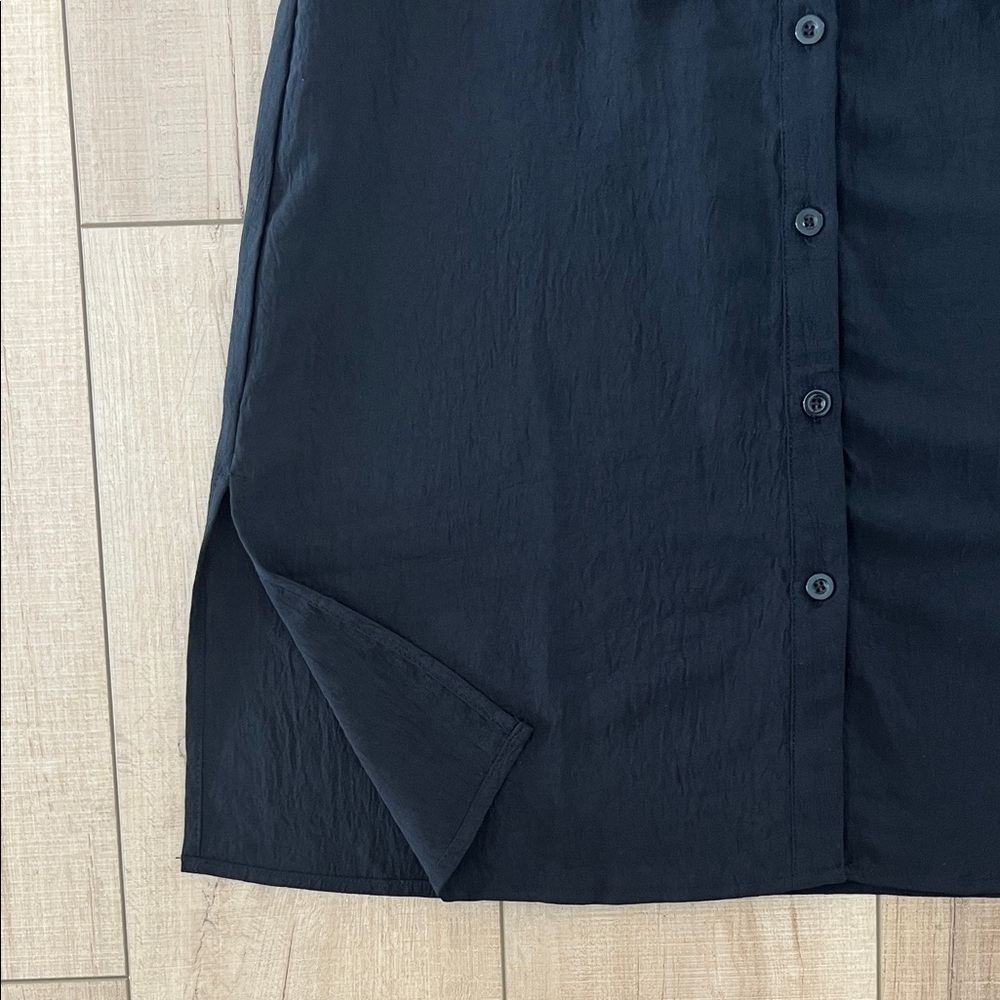 Black Button-Down Swimsuit Coverup - Picture 5 of 6